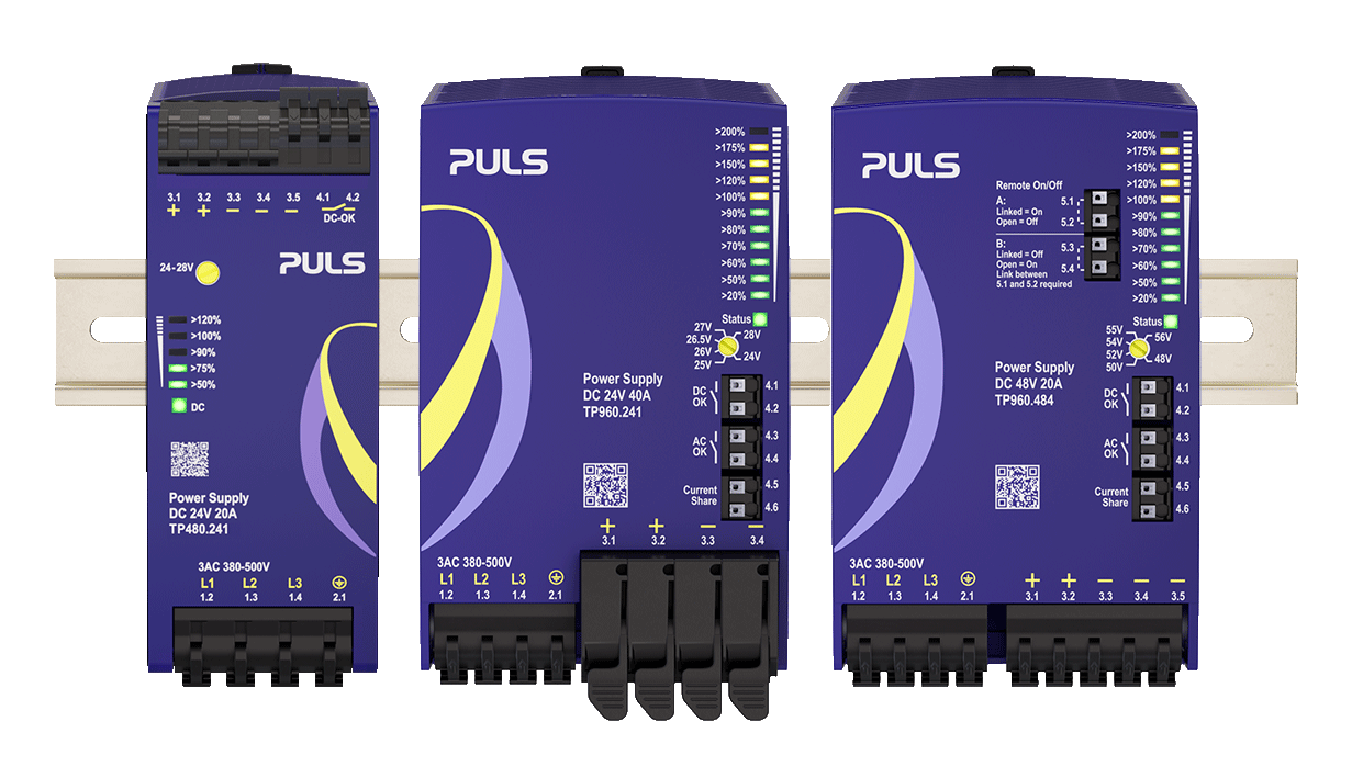 PLANET DIN rail power supplies | 3-phase versions