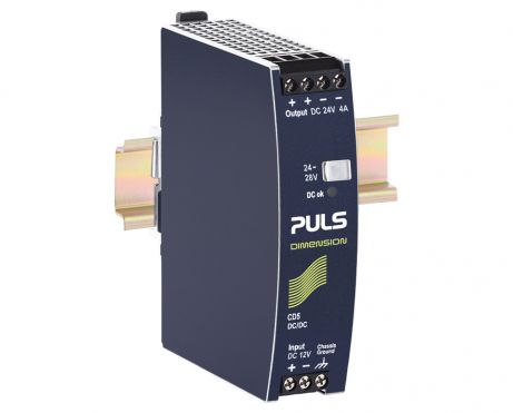 PULS CD5.243  In: 12V DC, Out: 24V DC, 4A DC/DC converter