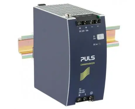 DIN rail power supplies for 1-phase system 24V, 10A