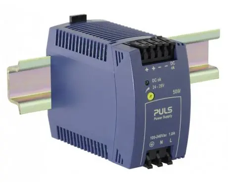 DIN rail power supplies for 1-phase system 24V, 2.1A