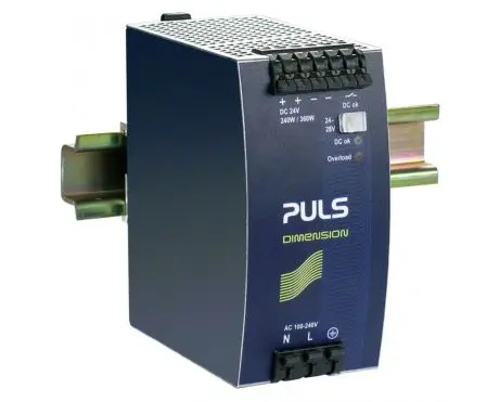 DIN rail power supplies for 1-phase system 24V, 10A